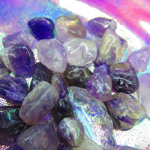 Amethyst Tumbled 3 Ounce Grid Set - Picture 6 of 6